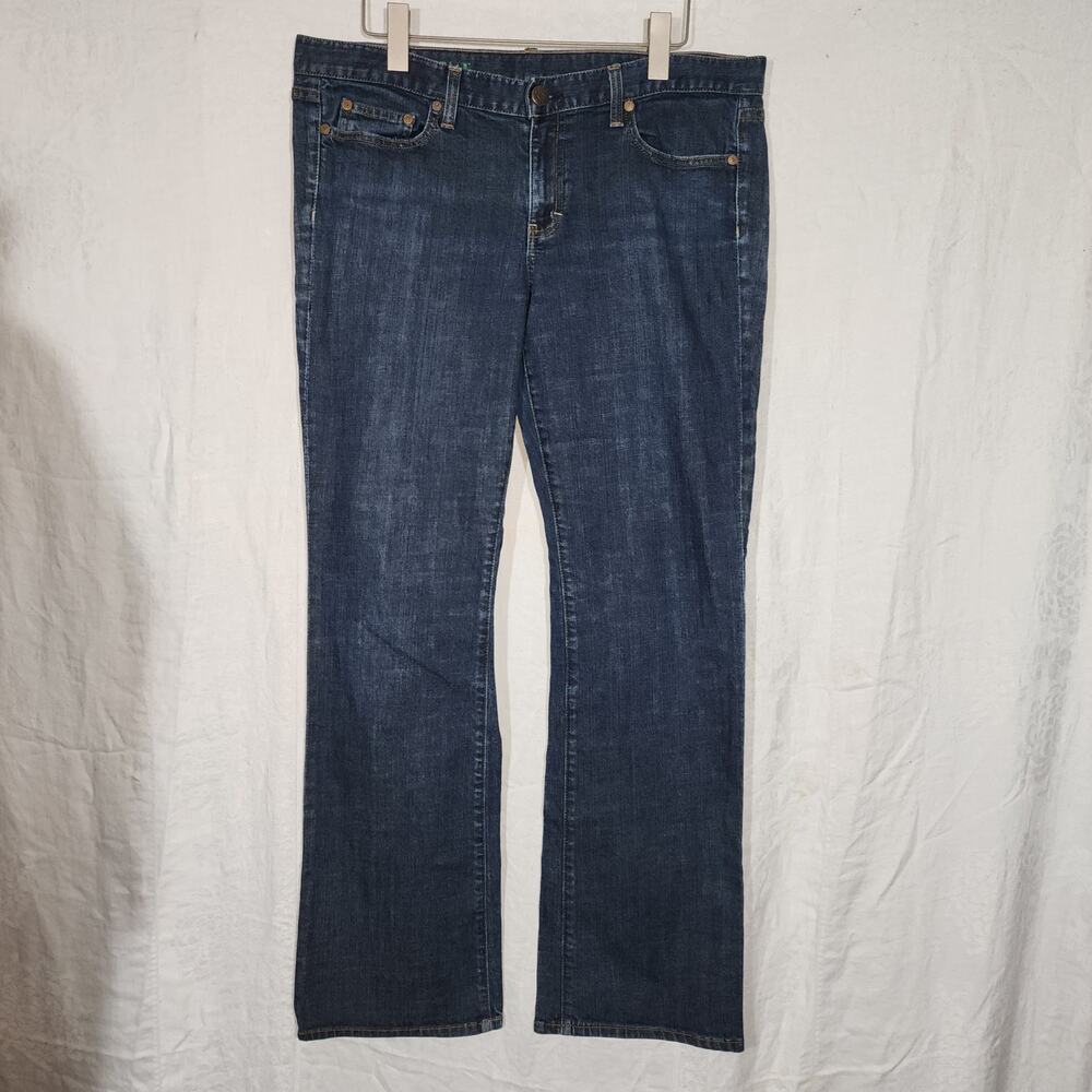 GAP Jeans sz 33r dark navy denim womens bootcut